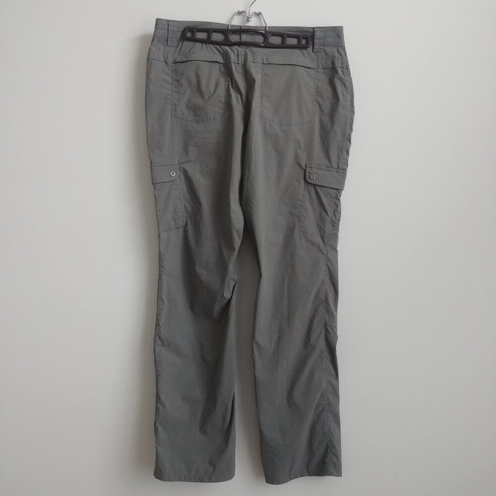 Windriver Womens athletic hiking pants nylon spandex neutral olive green grey 10 - Picture 3 of 14